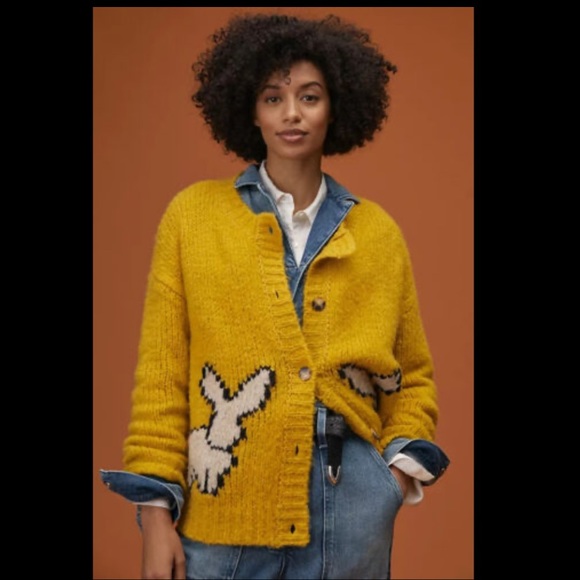 Anthropologie Sweaters - Anthropologie NWT Maeve Bunny Slope Cardigan Sweater Size S.